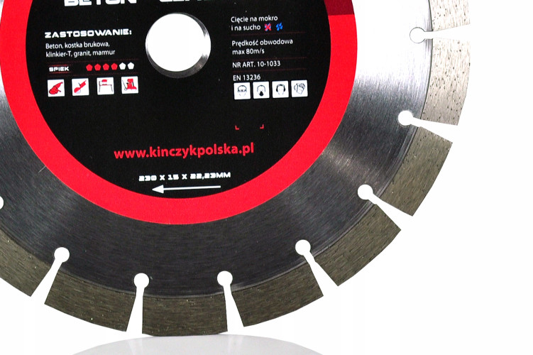 Tarcza diamentowa Kinczyk Beton Classic C 230 mm